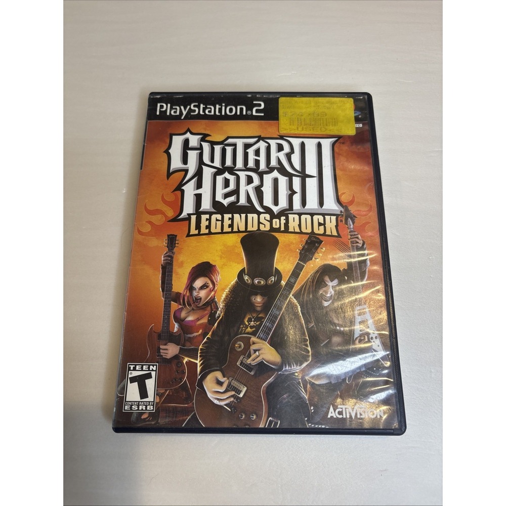 Guitar Hero III 3 Legends of Rock Sony PlayStation 2 PS2 Activision SLUS-21672